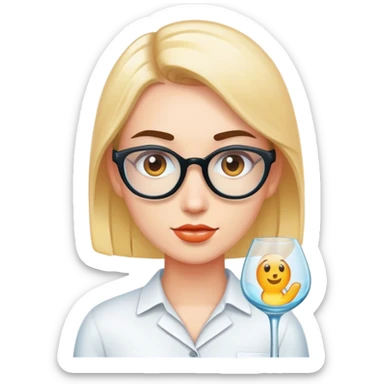 Social media manager with unique glass sticker