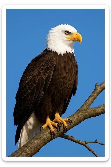 Bald eagle sticker