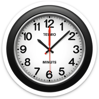 10 minutes before twelve. sticker