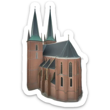Nijmegen-city-sint-stevenskerk sticker