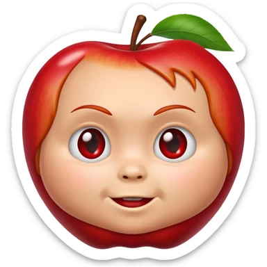 Apple Un emojin de chuky sticker