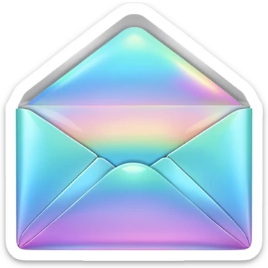 a beautiful romantic  opal envelope sticker