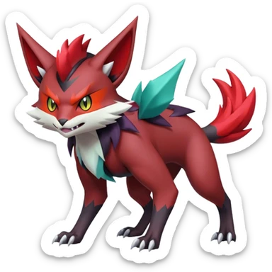 Noivern-Torracat-Zoroark full body sticker