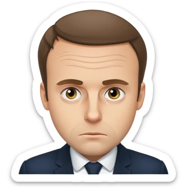 Macron, malade sticker