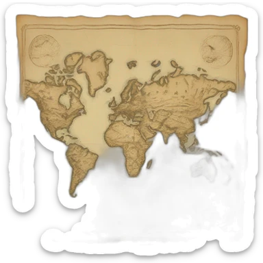 Carte du monde ancienne  sticker