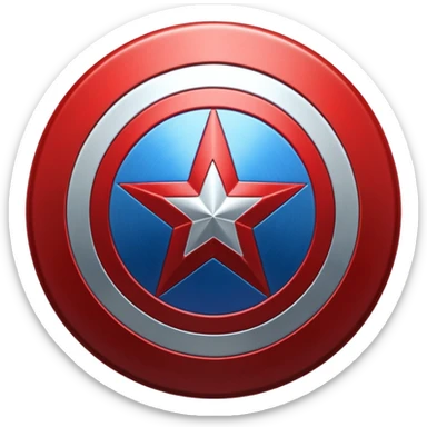 Captain America shield sticker