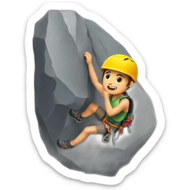 rock climbing sticker