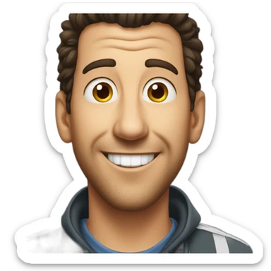 adam sandler smile sticker