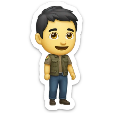 дитина тримає в руках знак питання sticker