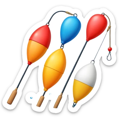 fishing floats sticker