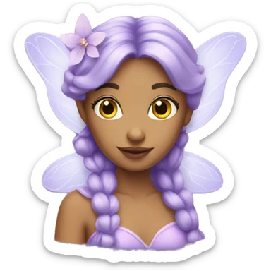 lilac fairy sticker