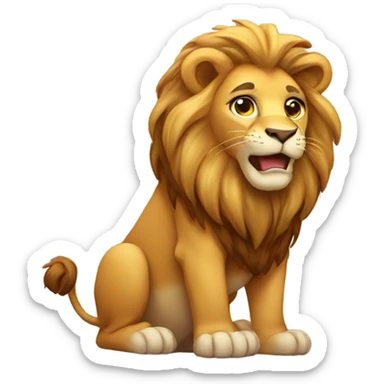 Lion sort sticker