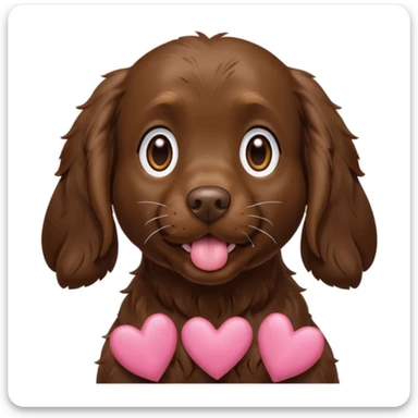 Boykin spaniel blowing kisses  sticker