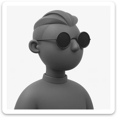 Make the same monochrome default avatars on a white background and change the direction they are facing.
Right now, they are facing 4 o'clock. They need to face 8 o'clock. sticker