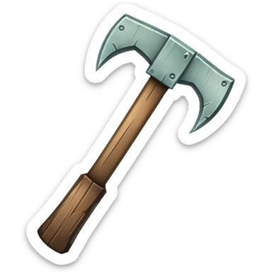 Minecraft pickaxe sticker