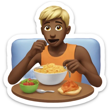 twink eating food sticker