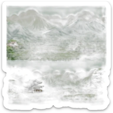 Paysage japonais sticker