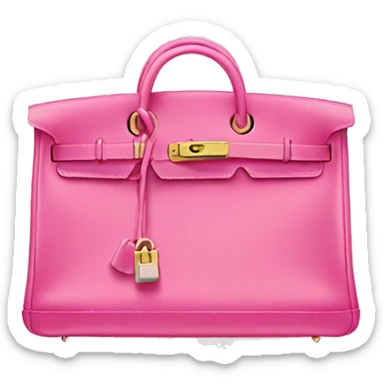 Hermes bag pink sticker