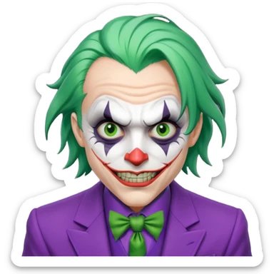 terrifying arkham joker sticker