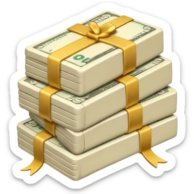plain ivory money sticker