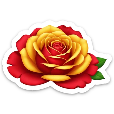 Sunshine with rose  sticker