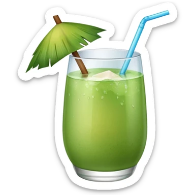 Green Coconut water sticker