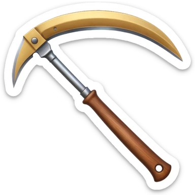 The sickle used by farmers sticker