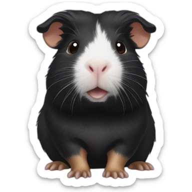 Black guinea pig sticker
