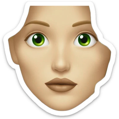 Johnny Depp kissing blond woman with green eyes amd very very very long hair sticker