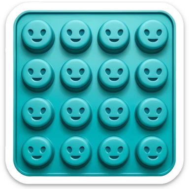 Silicone cake mold sticker