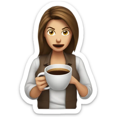 angry-woman-with-coffee sticker