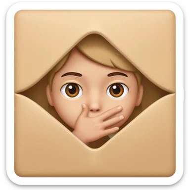 Hiding peekaboo sticker