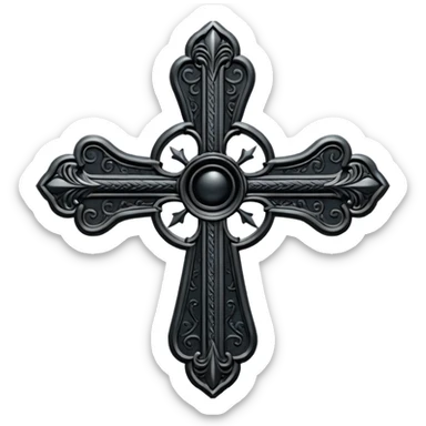 Uma cruz gótica sticker