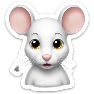The beautiful mouse sticker