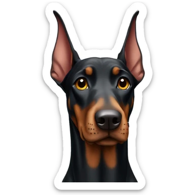 Doberman sticker