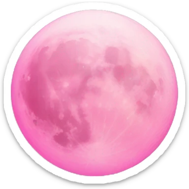 Pink moon  sticker