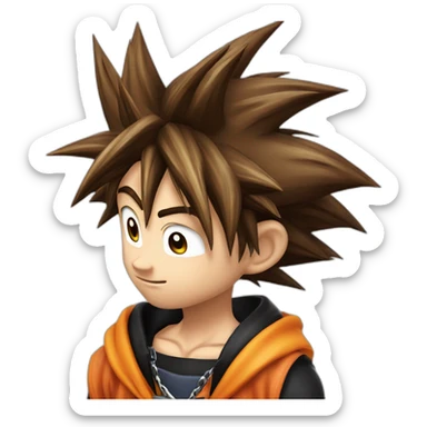 sora-kingdom-hearts-goku-drip sticker