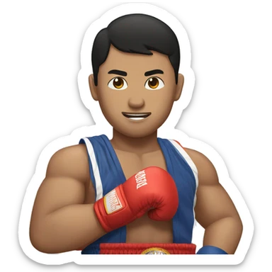 Muay thai fighter sticker