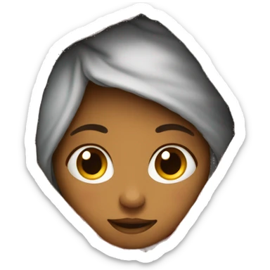 Girl snug in blanket  sticker