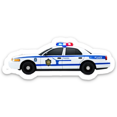 toronto police car with cn tower sticker