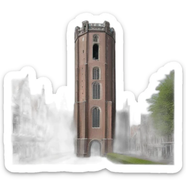 Utrecht dom tower sticker