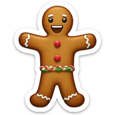 Gingerbread man  sticker