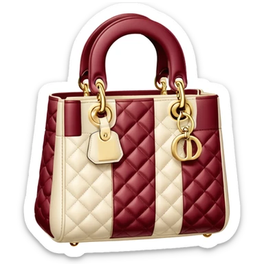 lady dior cream sticker