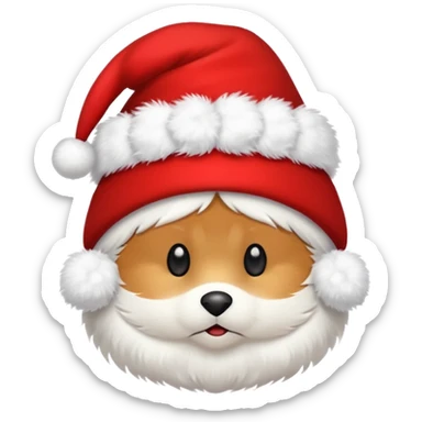 gorro de navidad sticker