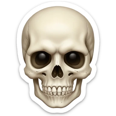 Skull face mind blown sticker