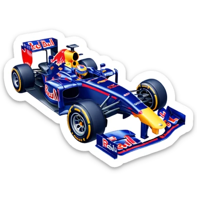 formula 1 red bull car sticker