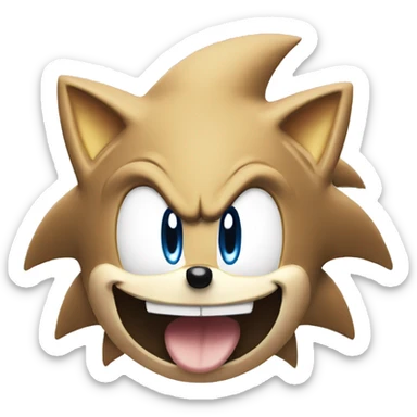 happy sonic sticker