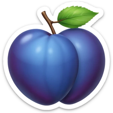 blue plum sticker