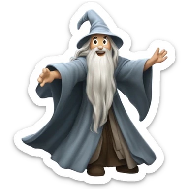 Gandalf dancing sticker