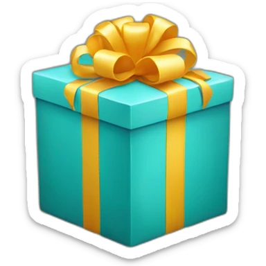 birthday gift box sticker